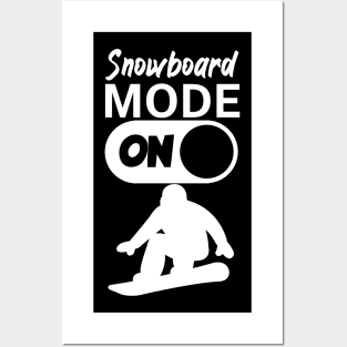 Snowboard mode on Posters and Art